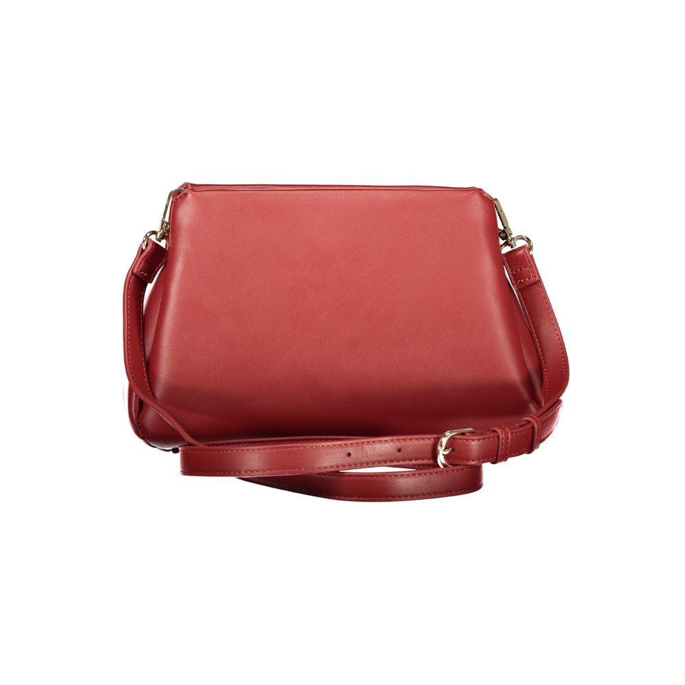 Mario Valentino Damenhandtasche aus rotem Polyurethan