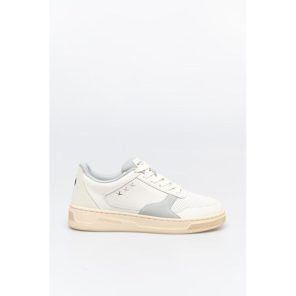 Scotch & Soda Weiße Low-Top-Sneaker