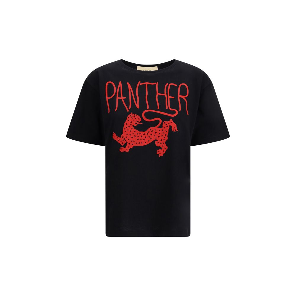 Valentino Schwarzes Baumwoll-T-Shirt