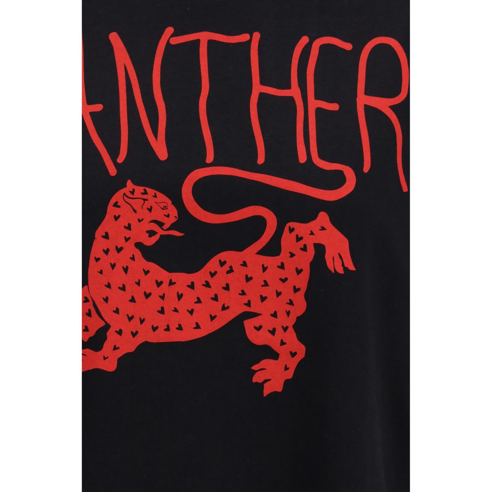 Valentino Schwarzes Baumwoll-T-Shirt