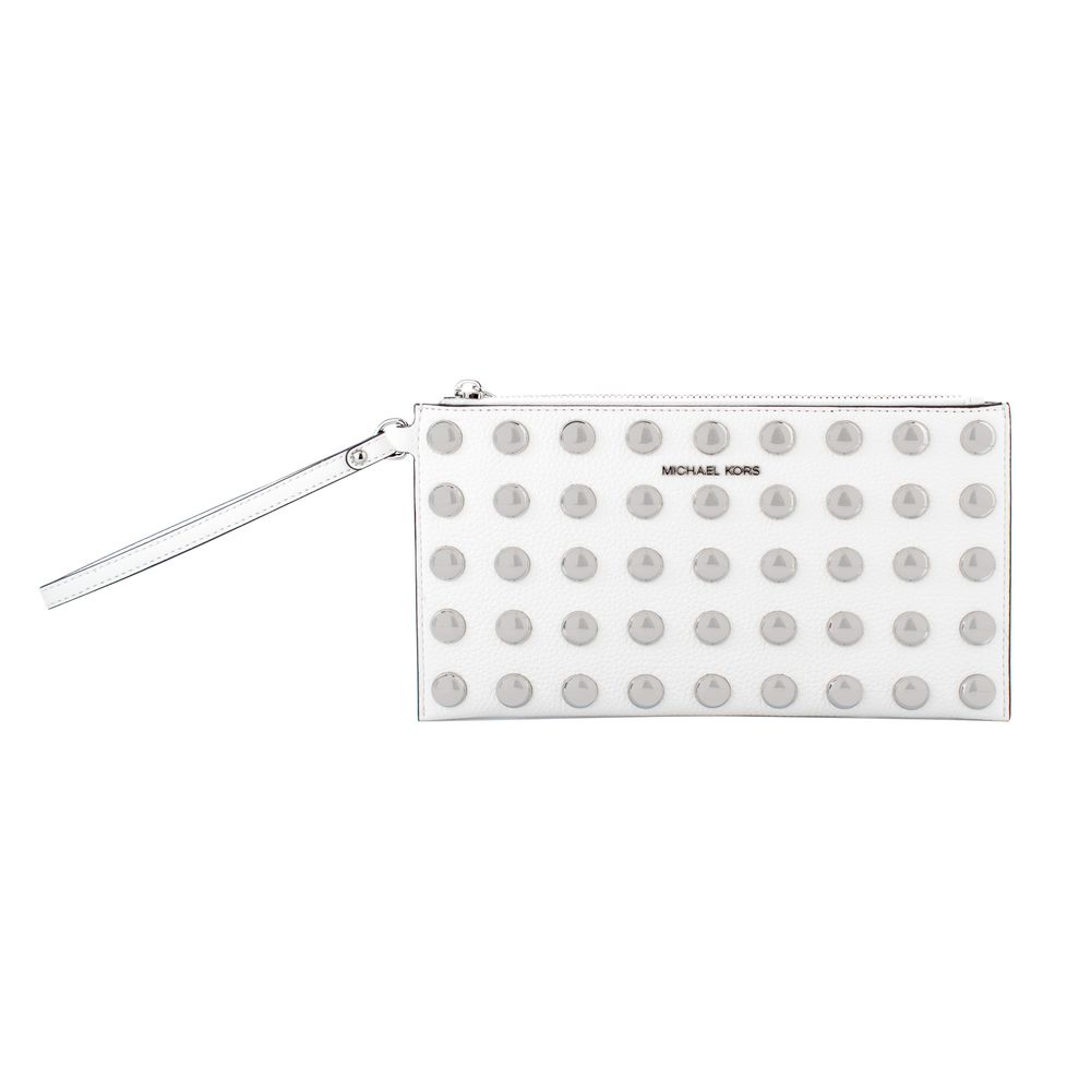 Michael Kors Weiße Leder-Clutch