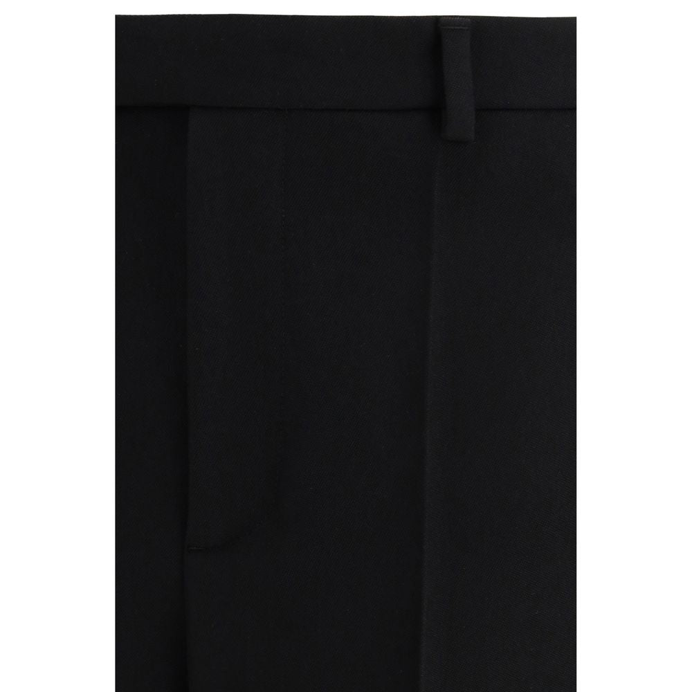 Valentino Schwarze Wollhose aus Fleece