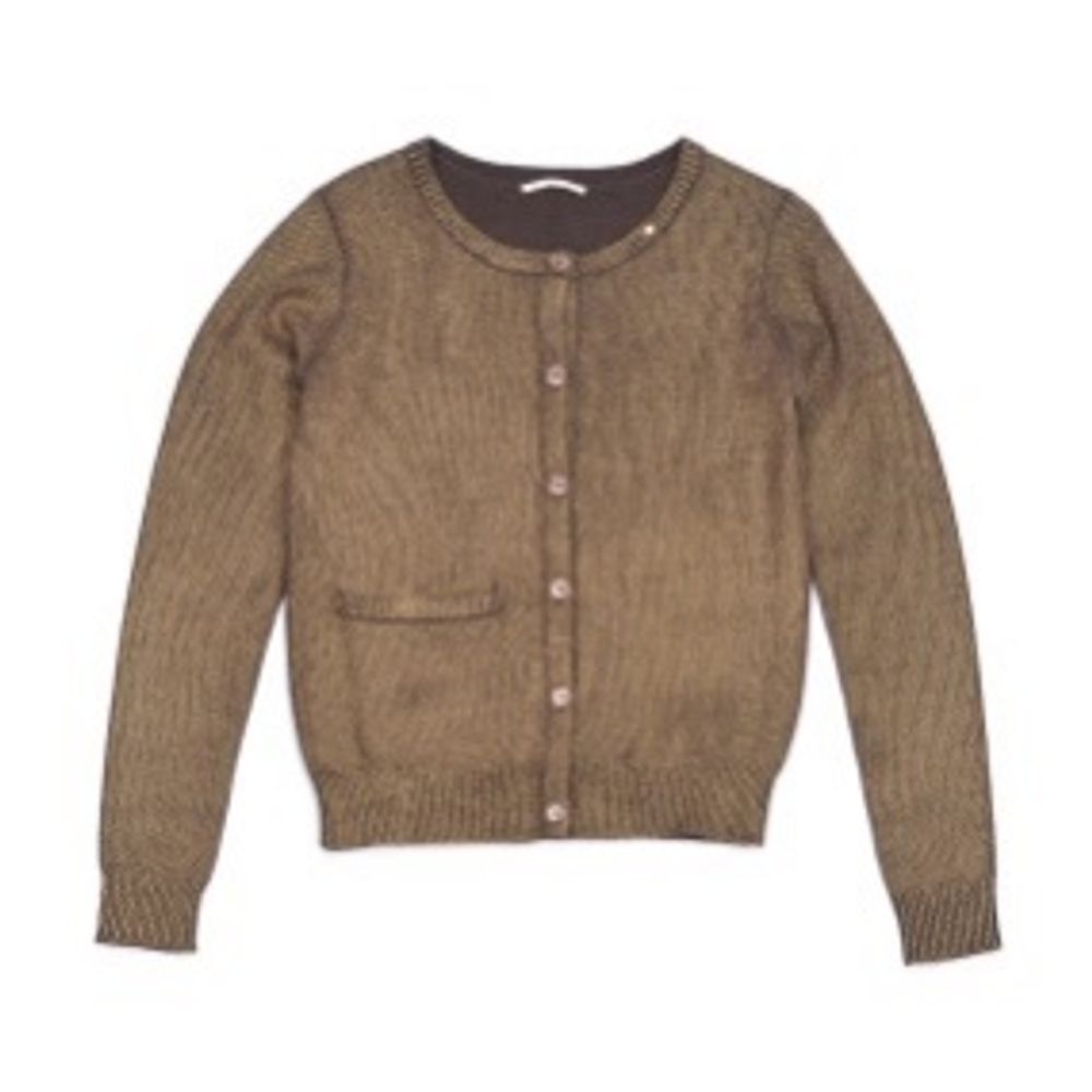 Gas Brauner Wollcardigan