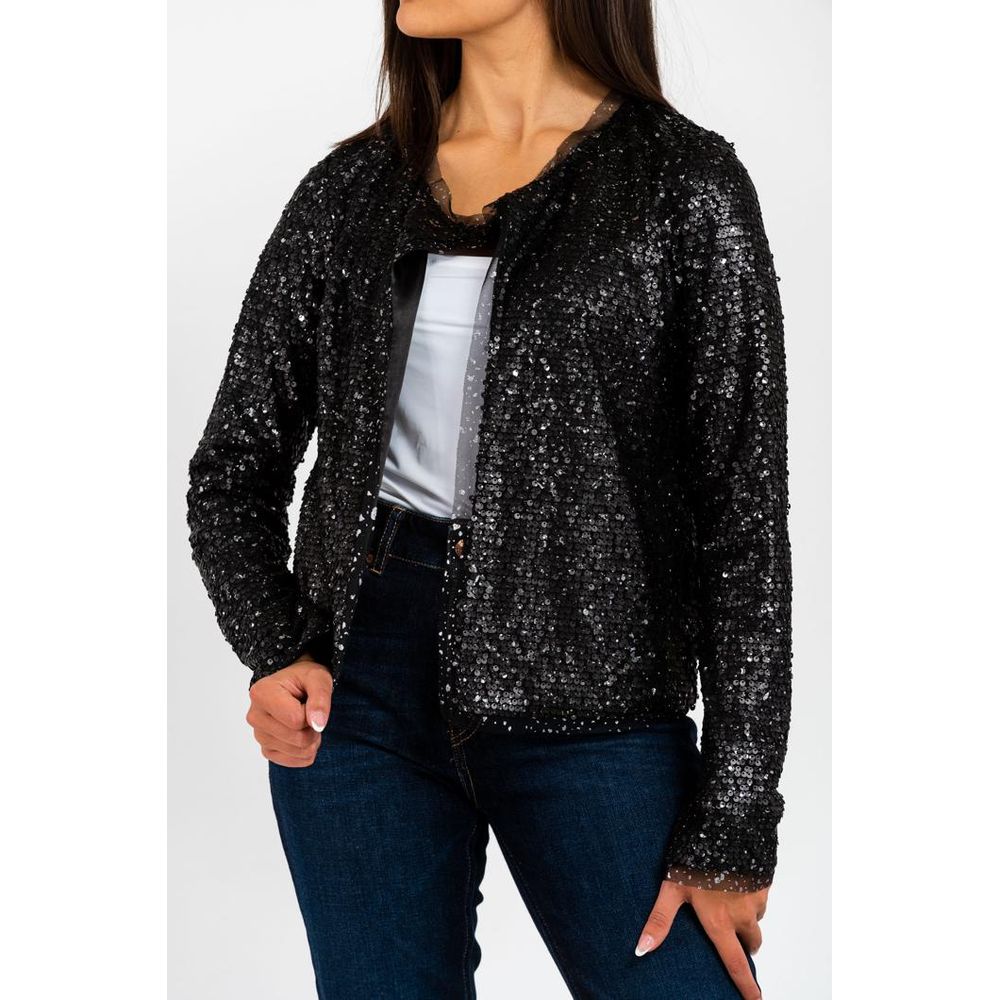 Gas Schwarzer Blazer aus Polyamid