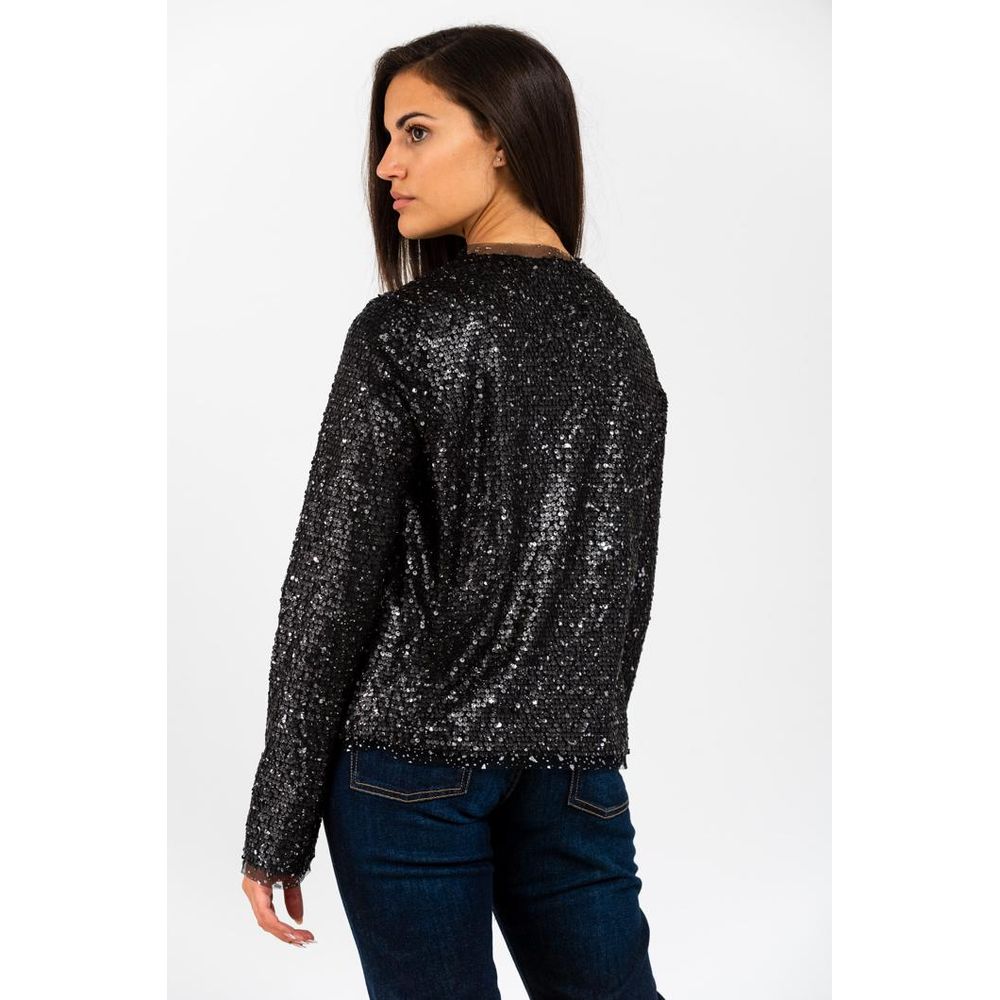 Gas Schwarzer Blazer aus Polyamid