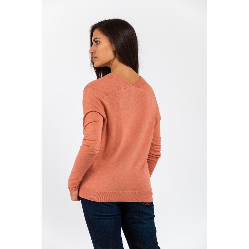 Gas Rosa Strickjacke aus Viskose
