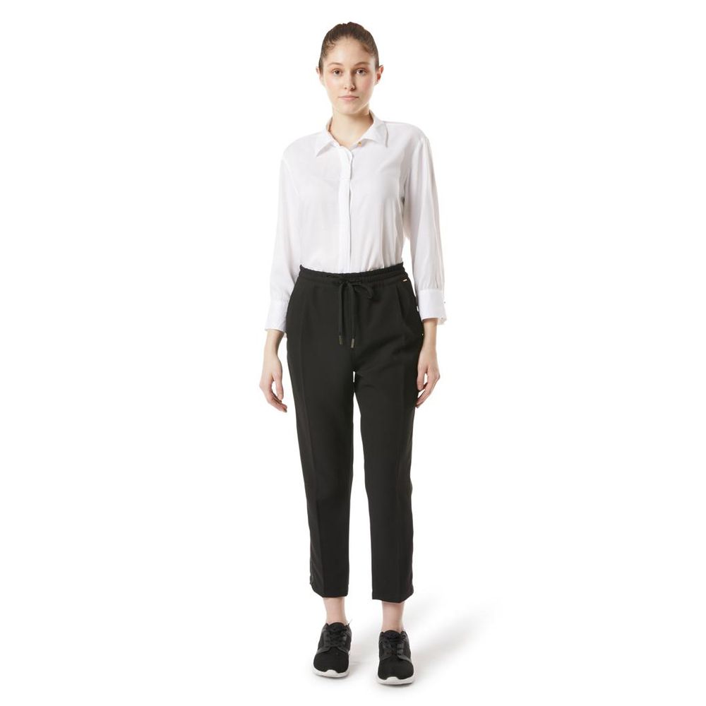 Gas Schwarze Freizeithose aus Polyester