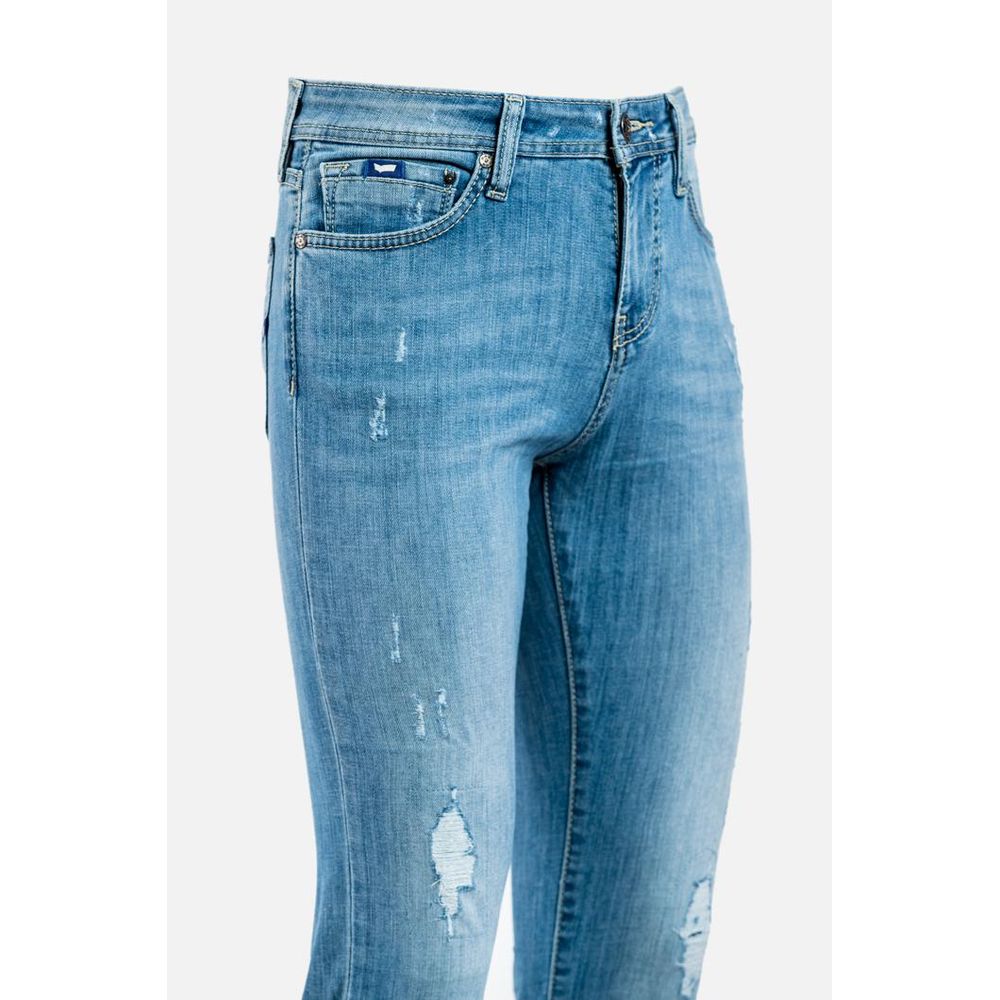 Gas Blaue Baumwolljeans Denim