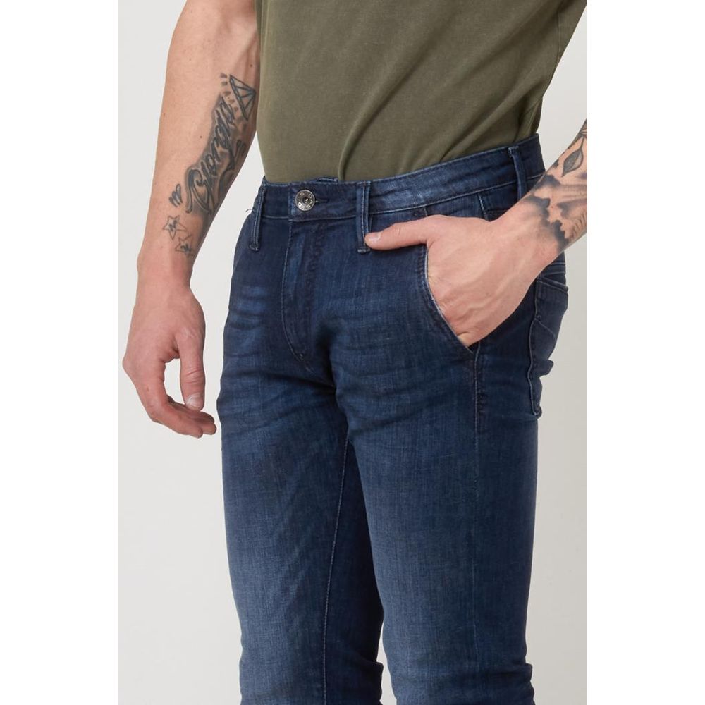 Gas Blaue Baumwoll-Jeans im Slim Fit