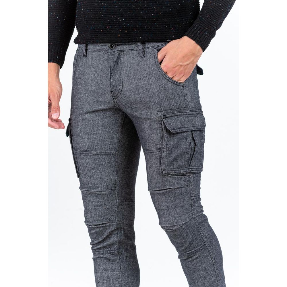 Gas Graue Cargohose aus Baumwolle