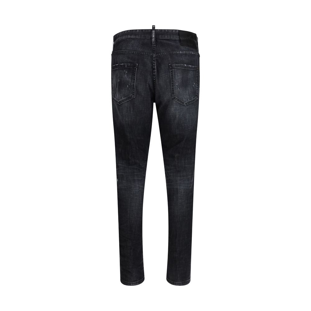 Dsquared² Schwarze Baumwolljeans Denim