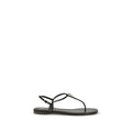 Giuseppe Zanotti Schwarze Bos Taurus Kalbsleder-Sandalen