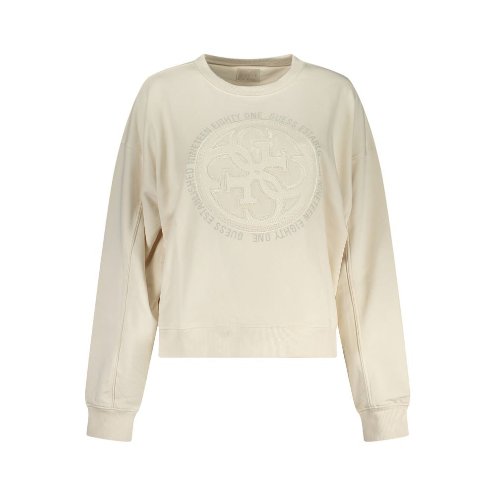 Guess Jeans Weißes Sweatshirt aus Baumwolle für Damen
