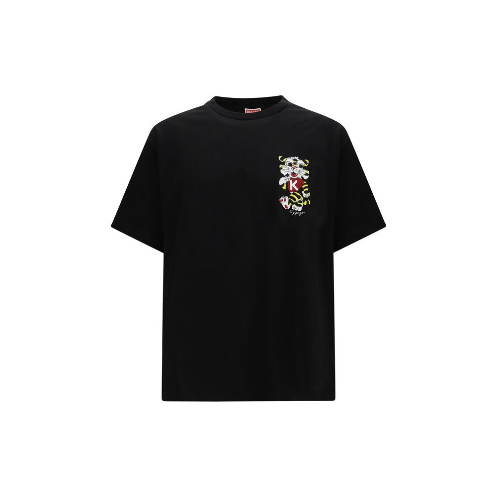Kenzo Schwarzes Baumwoll-T-Shirt