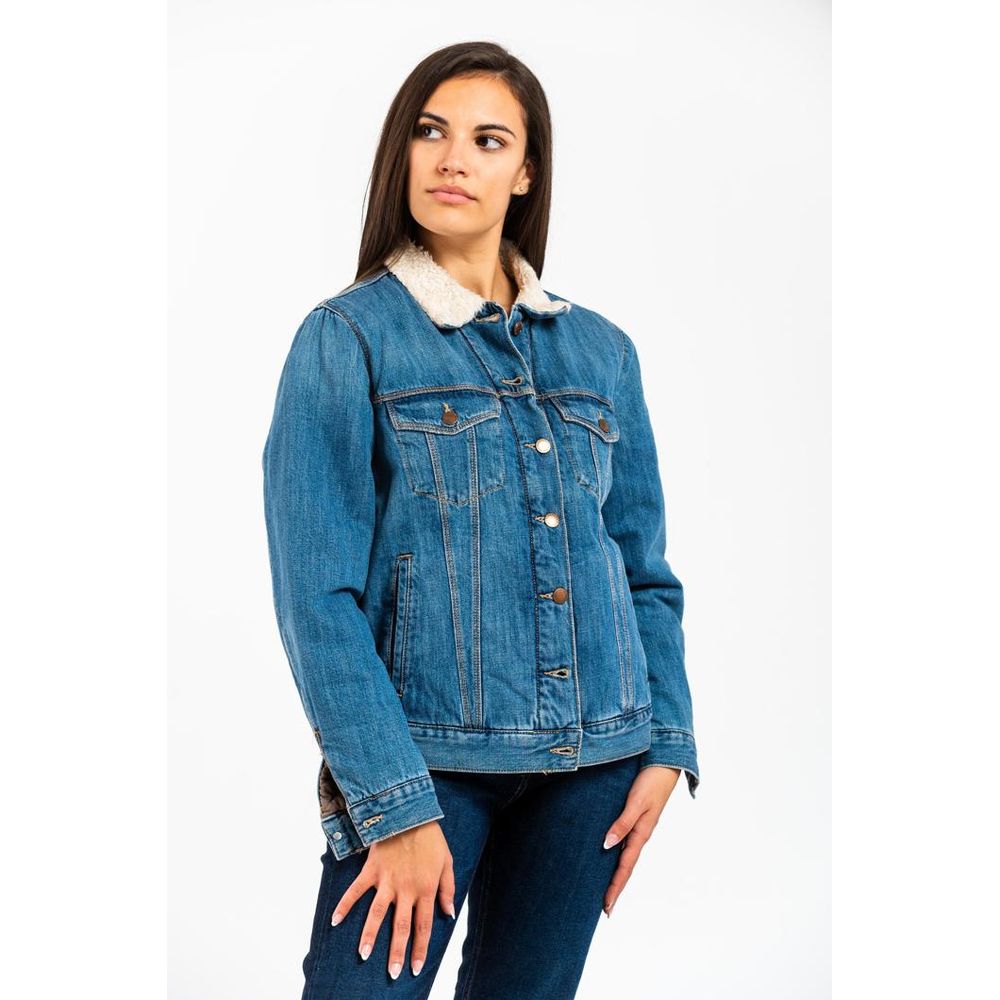 Gas Blaue Jeansjacke aus Baumwolle