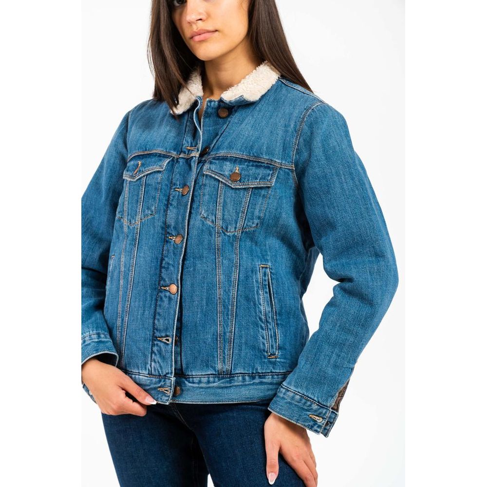 Gas Blaue Jeansjacke aus Baumwolle