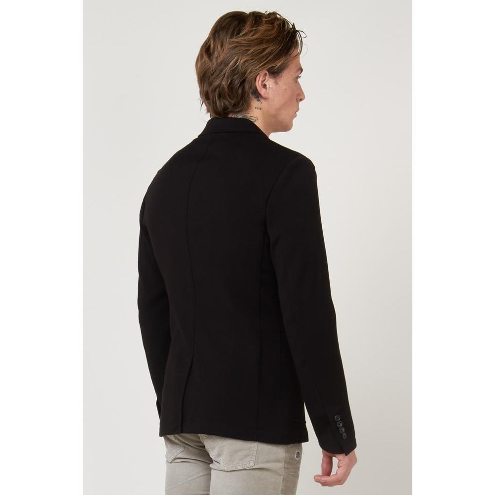 Gas Schwarzer Blazer aus Polyester
