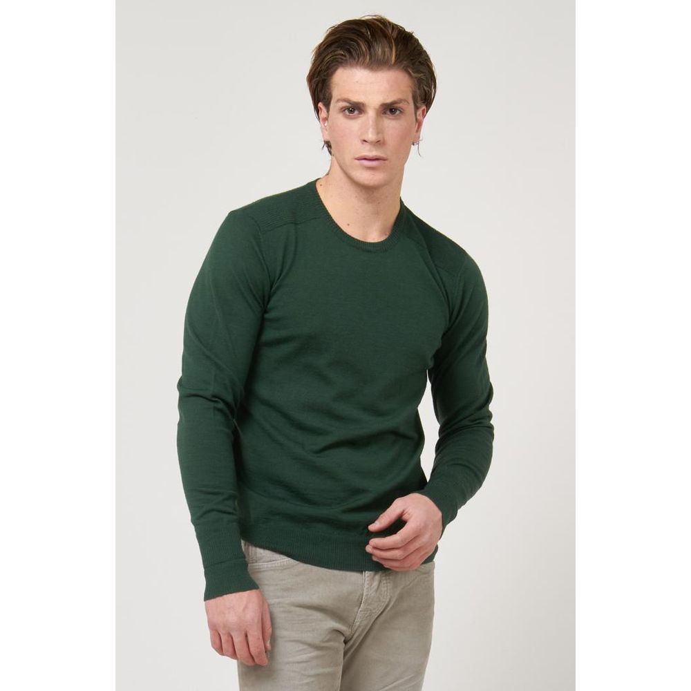 Gas Grüner Marabou-Pullover