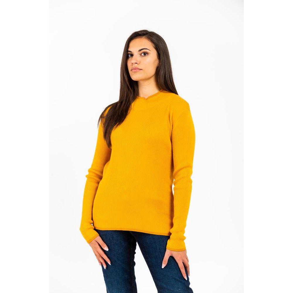 Gas Gelber Wollpullover