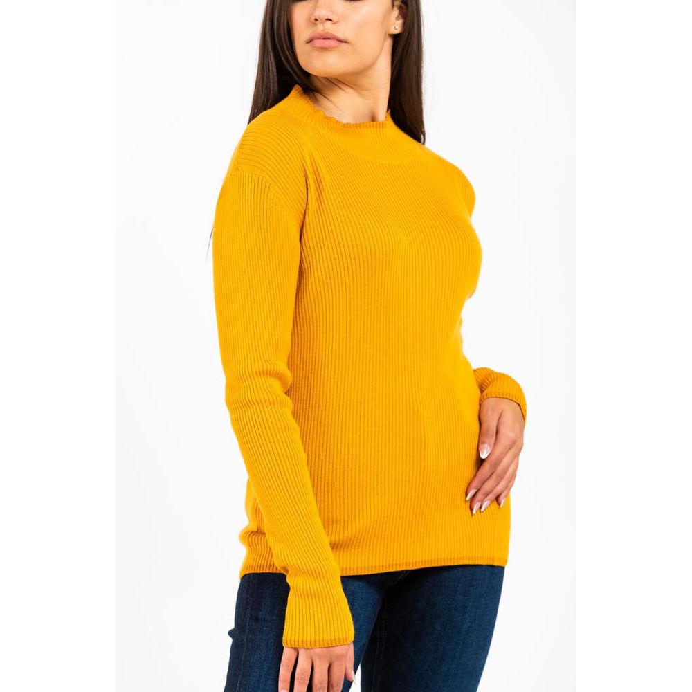 Gas Gelber Wollpullover