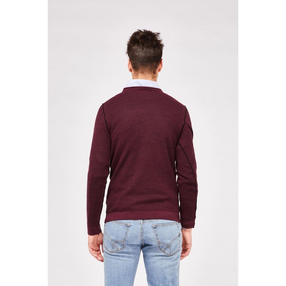Gas Bordeaux Woll-Sweatshirt