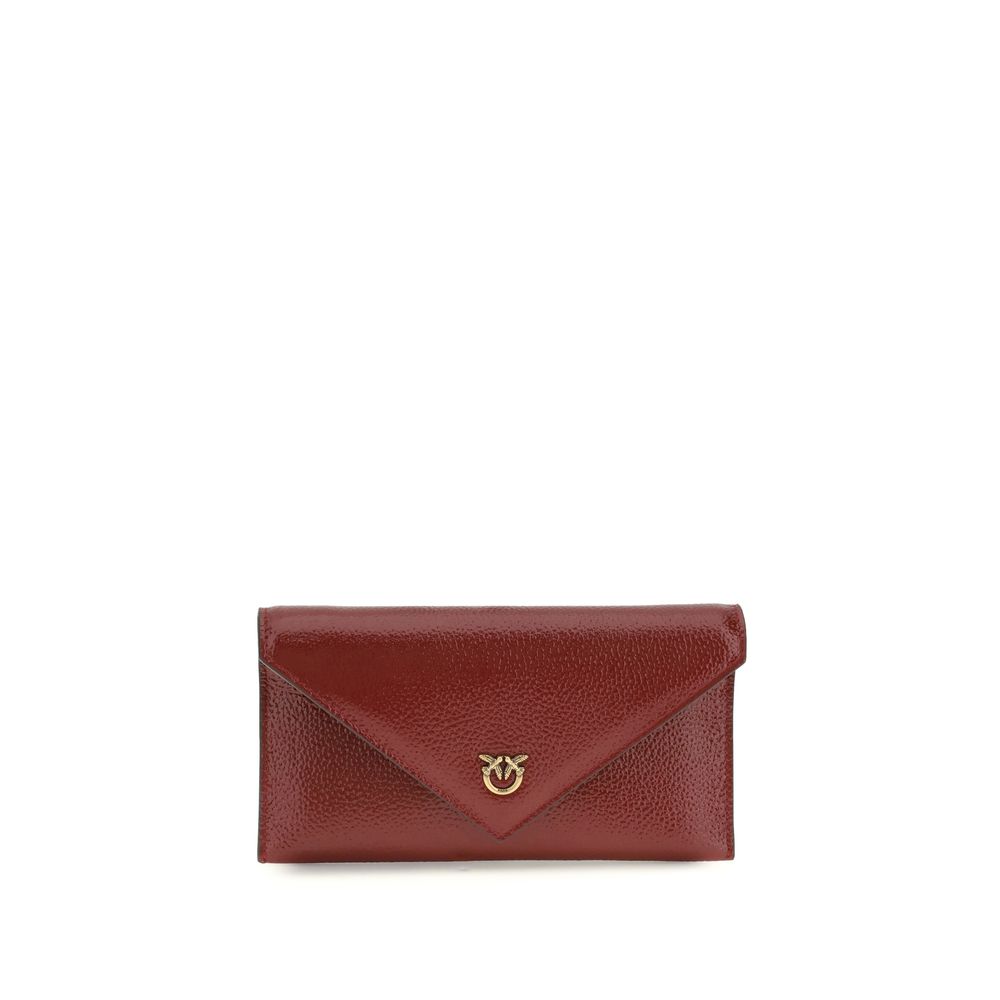 PINKO Bordeaux Kalbsleder Bos Taurus Clutch Bag