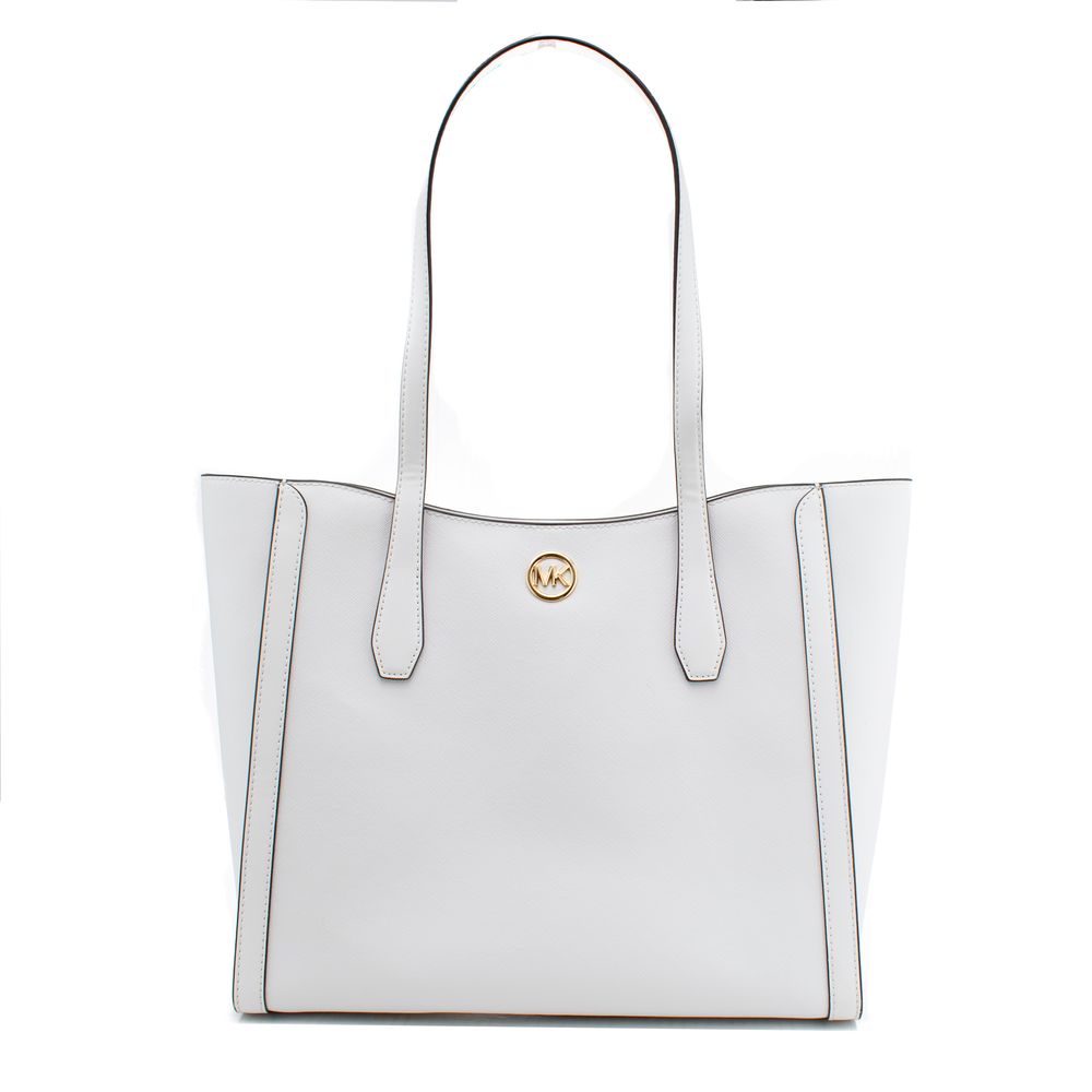 Michael Kors Weiße Canvas-Tragetasche
