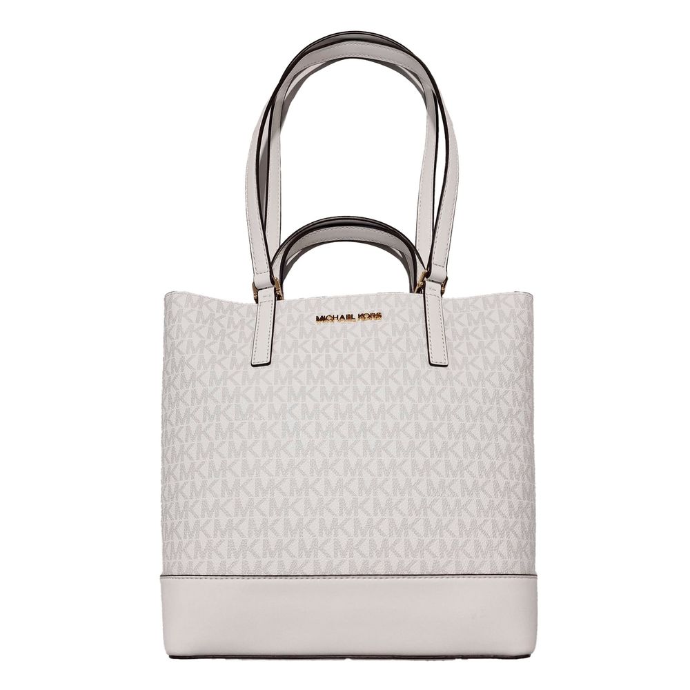 Michael Kors Weiße Leder-Tote-Bag