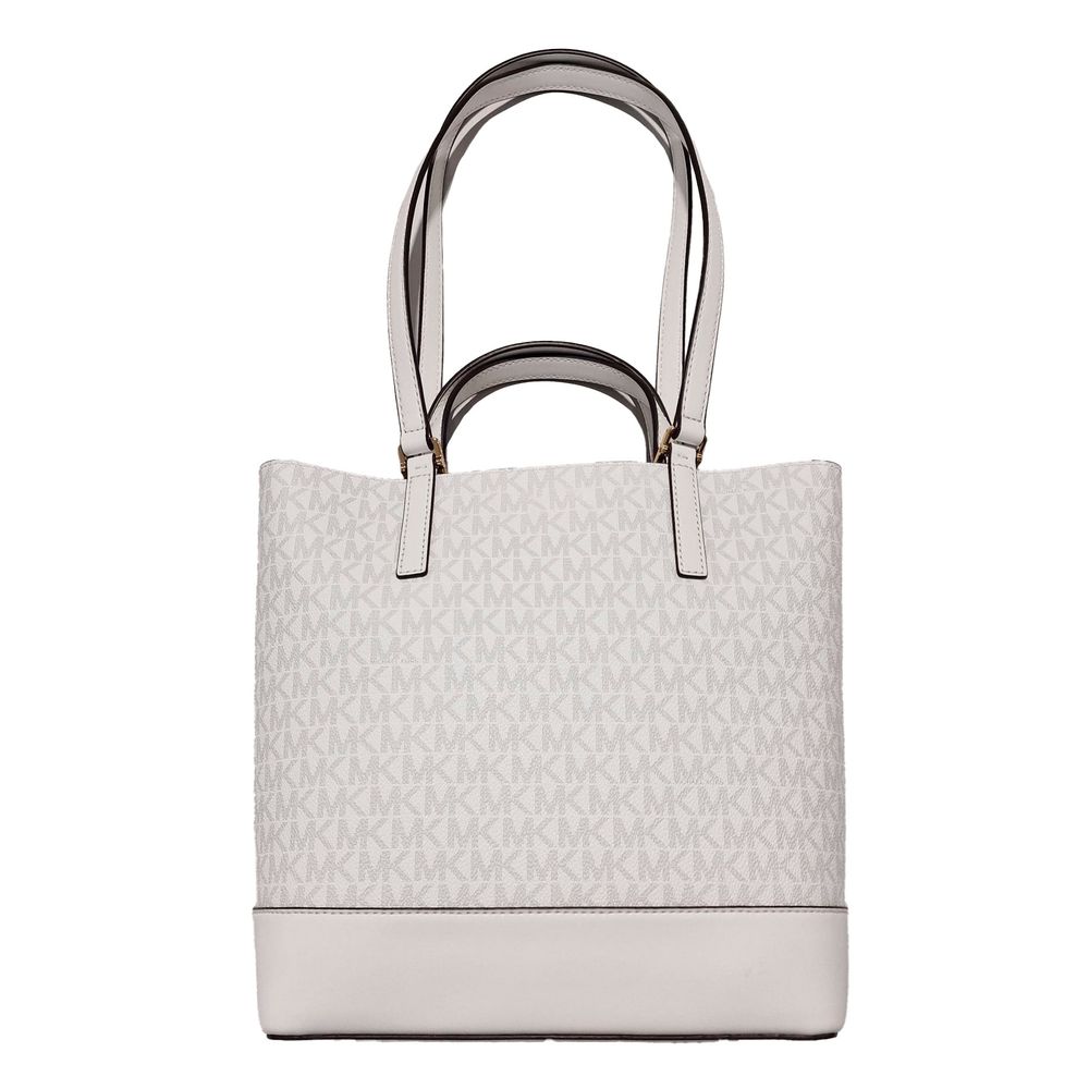 Michael Kors Weiße Leder-Tote-Bag