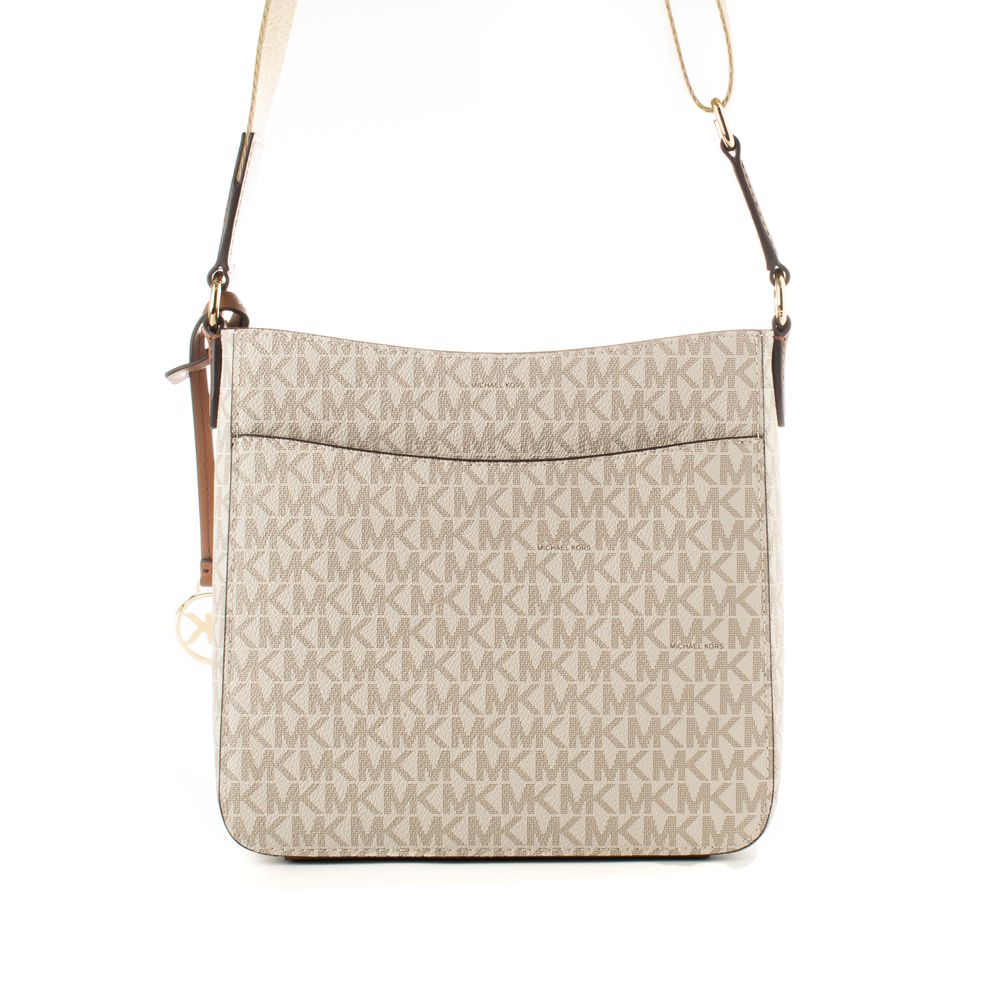 Michael Kors Beige Canvas Umhängetasche