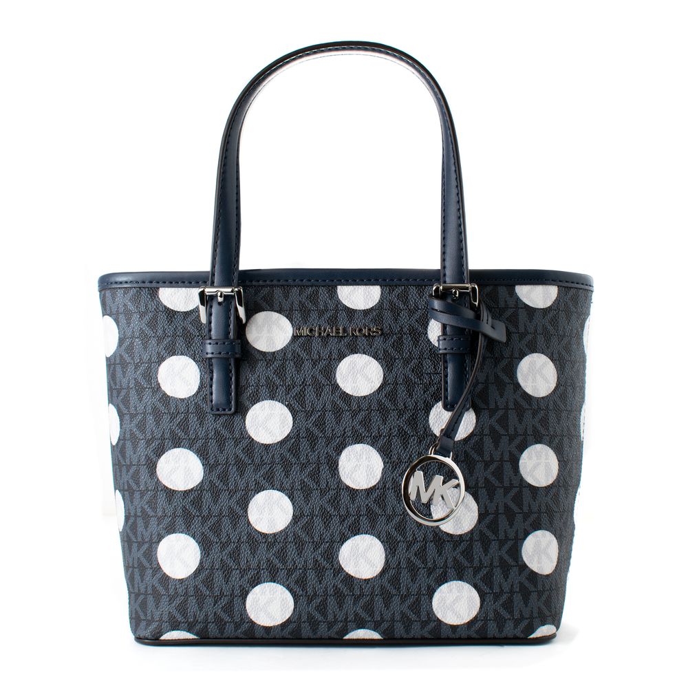 Michael Kors Blaue Canvas-Tragetasche