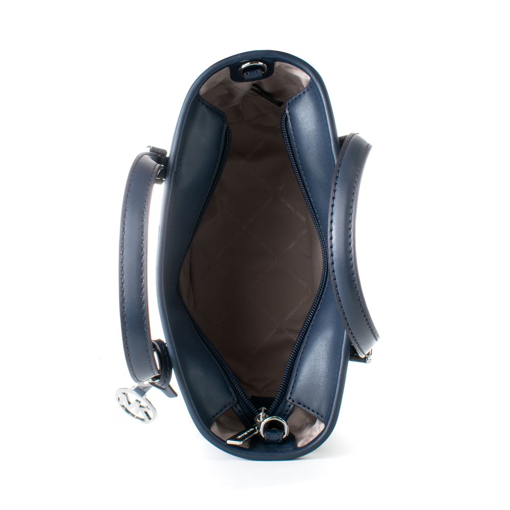 Michael Kors Blaue Canvas-Tragetasche