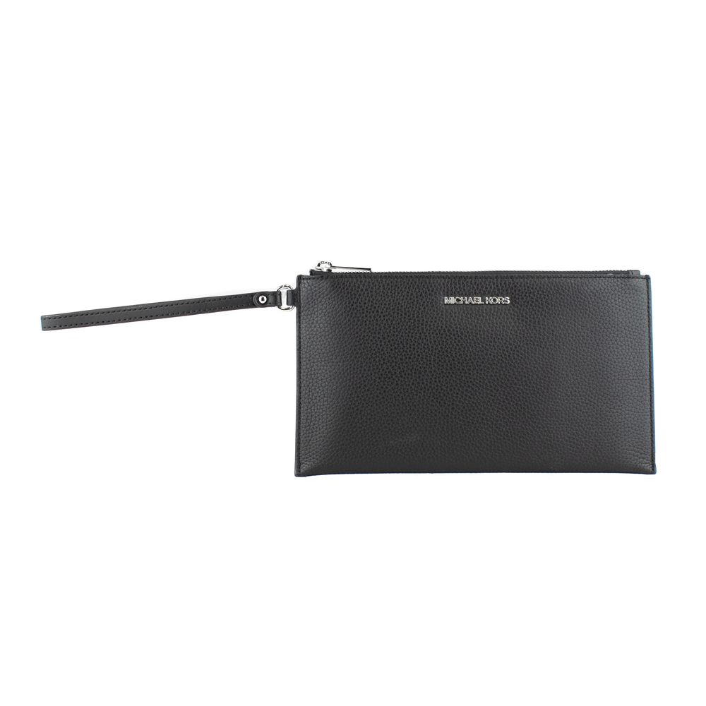 Michael Kors Schwarze Leder-Clutch