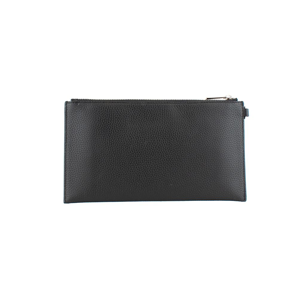 Michael Kors Schwarze Leder-Clutch