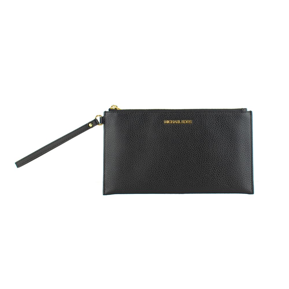 Michael Kors Schwarze Leder-Clutch