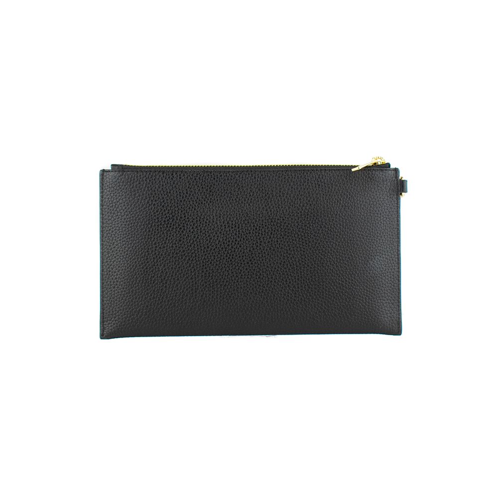 Michael Kors Schwarze Leder-Clutch