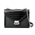 Michael Kors Schwarze Canvas Umhängetasche