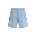 Alexander McQueen Blaue Polyamid Bermuda Shorts