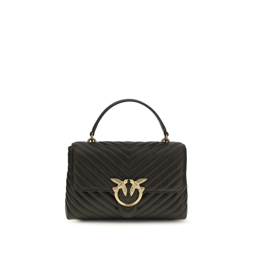 PINKO Schultertasche aus Kalbsleder Bos Taurus in Bicolor