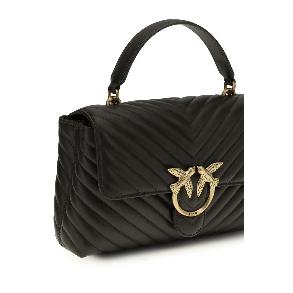 PINKO Schultertasche aus Kalbsleder Bos Taurus in Bicolor