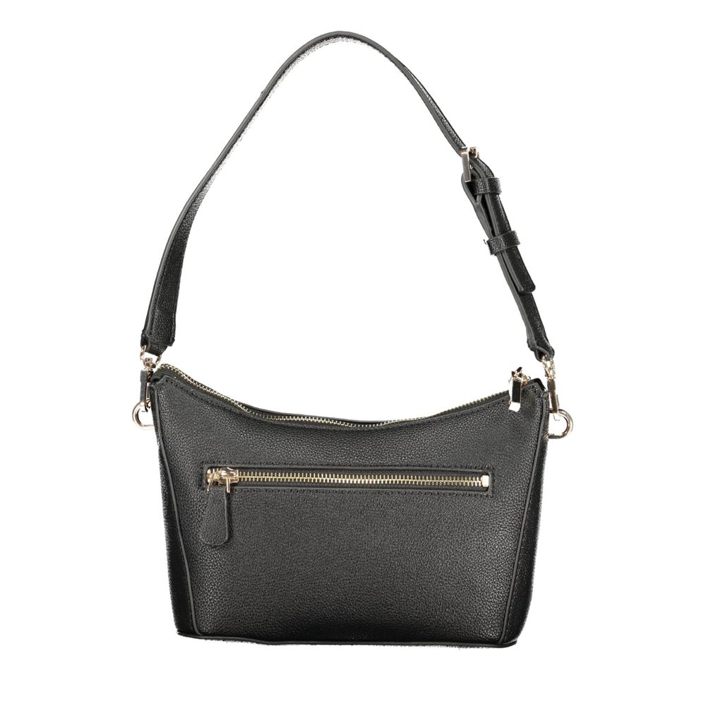 Guess Jeans Schwarze Damen-Handtasche aus Polyurethan