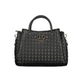Guess Jeans Schwarze Damen-Handtasche aus Polyurethan