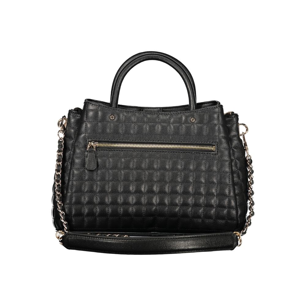 Guess Jeans Schwarze Damen-Handtasche aus Polyurethan