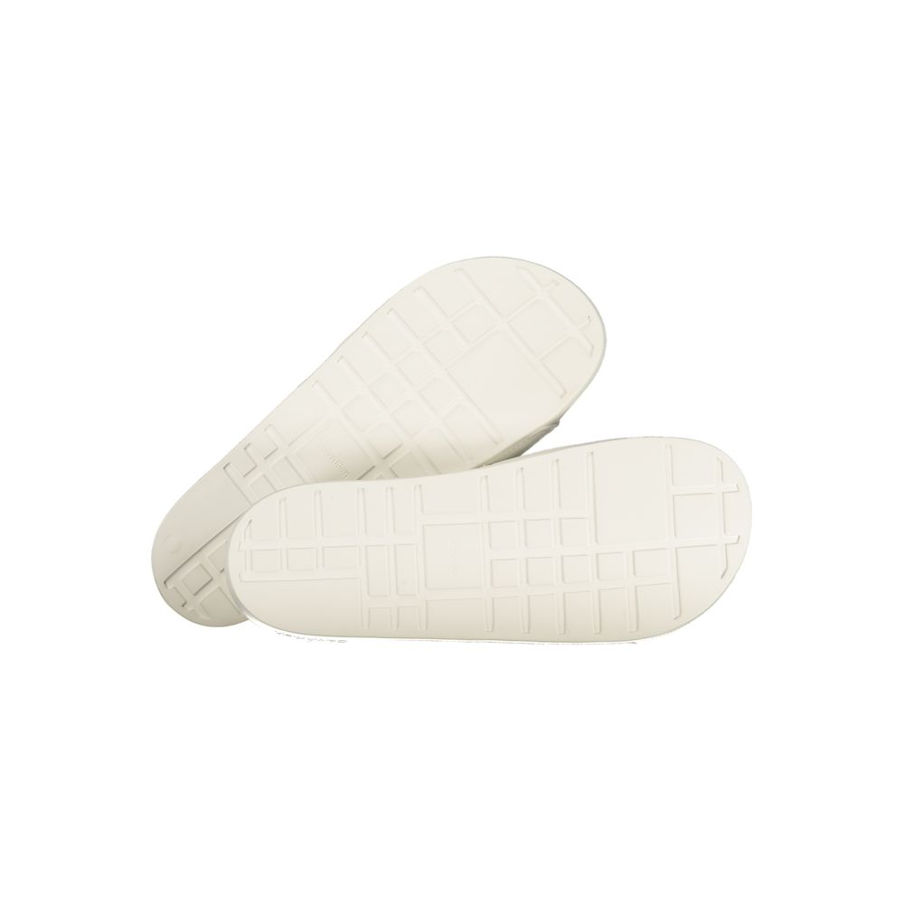 Calvin Klein Weiße Herren-Slipper aus Polyurethan