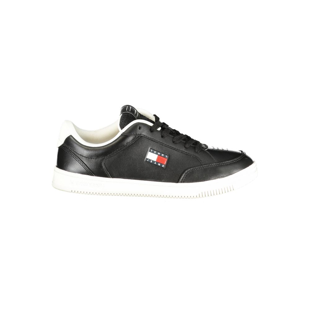 Tommy Hilfiger Schwarzer Sneaker aus Polyurethan für Herren