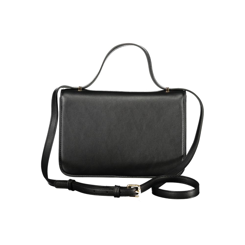 Mario Valentino Schultertasche aus schwarzem Polyurethan für Damen