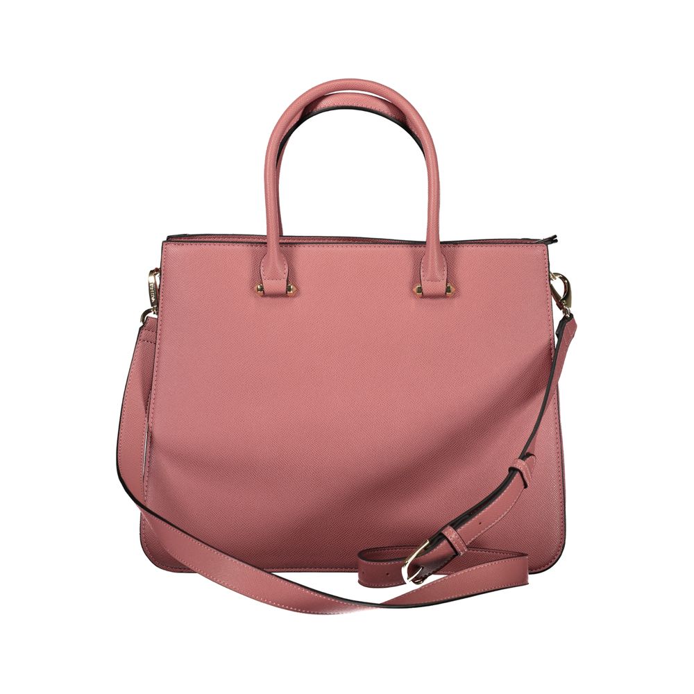 Mario Valentino Rosa Polyurethane Damen Handtasche