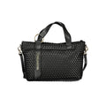 Mario Valentino Schwarze Damen-Handtasche aus Polyurethan