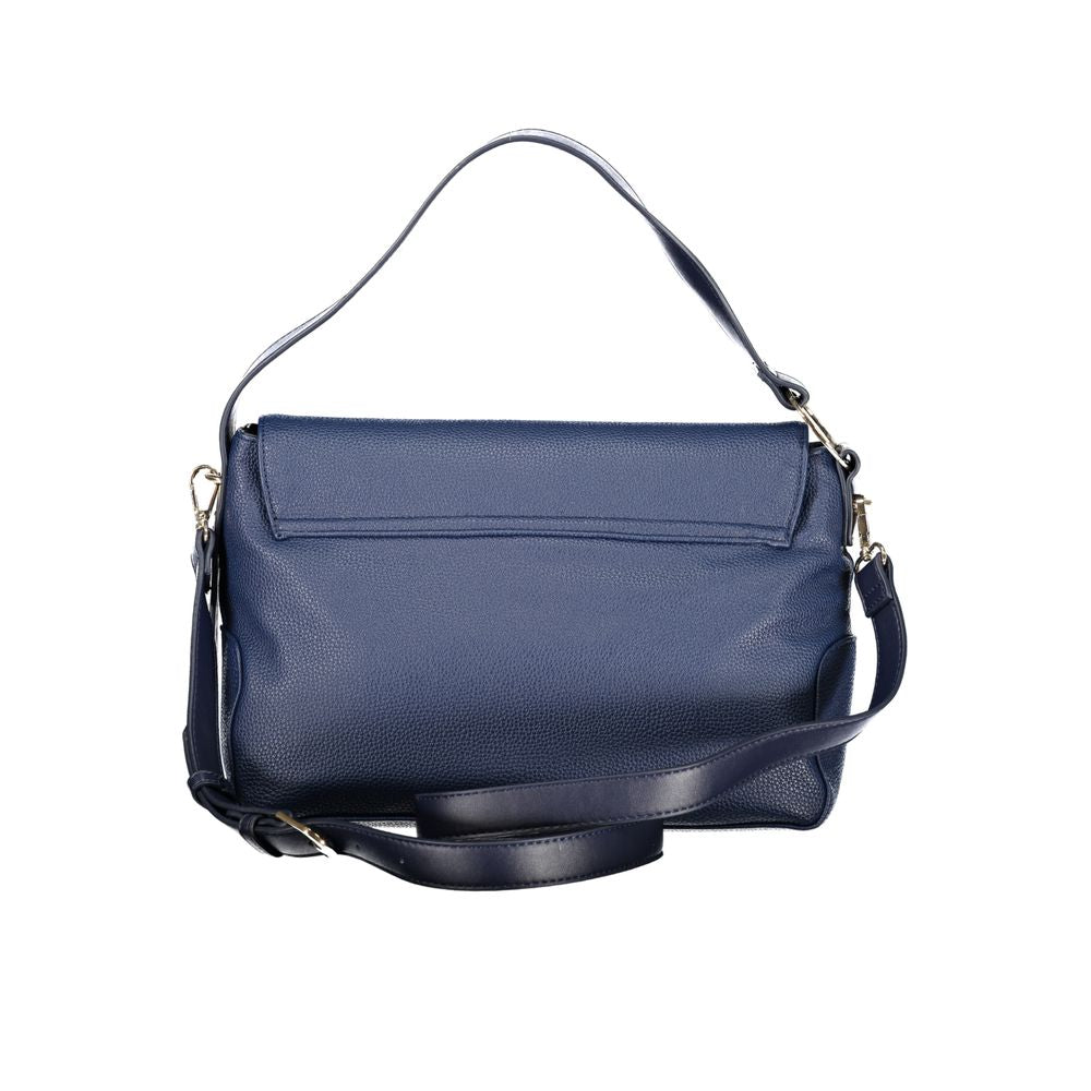 Mario Valentino Blaue Schultertasche aus Polyurethan für Damen