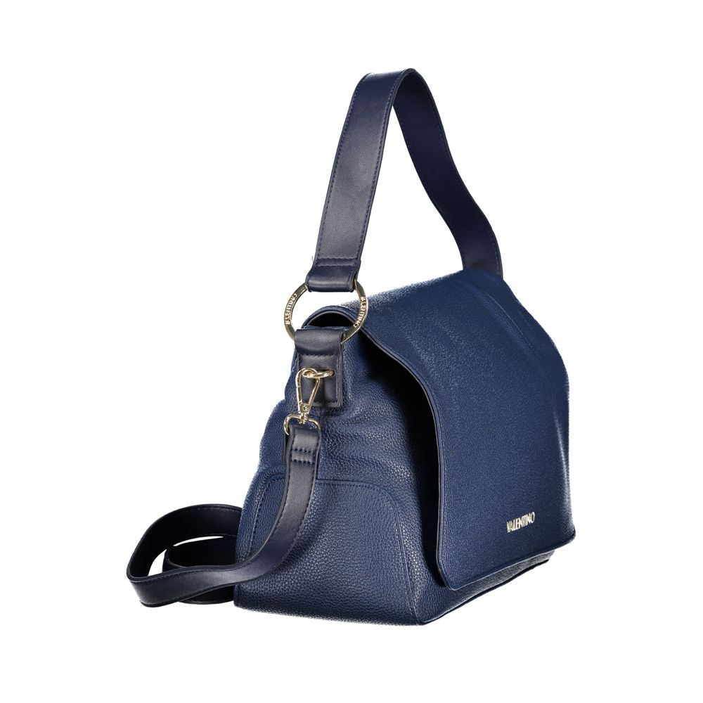 Mario Valentino Blaue Schultertasche aus Polyurethan für Damen